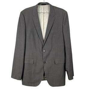 Hugo Boss Super 110 The James4/Sharp6 Reda Italy Woven Wool Blazer Pinstripe 44L